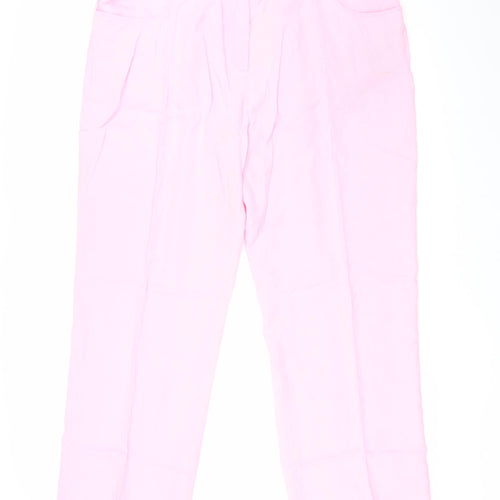 Ann Harvey Women's Pink Cropped Trousers, Size 20