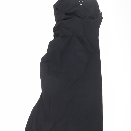 Zara Women's Black Midi Slip Dress, Size S
