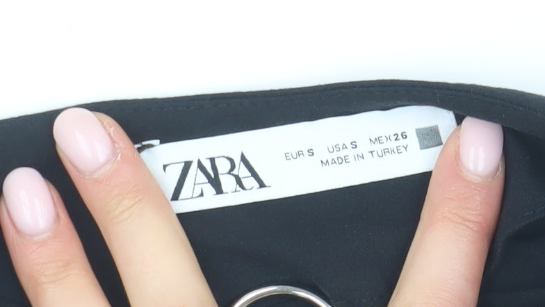 Zara Women's Black Midi Slip Dress, Size S