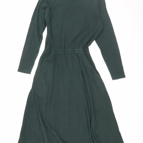 Lands' End Women's Petite Green Midi Dress M