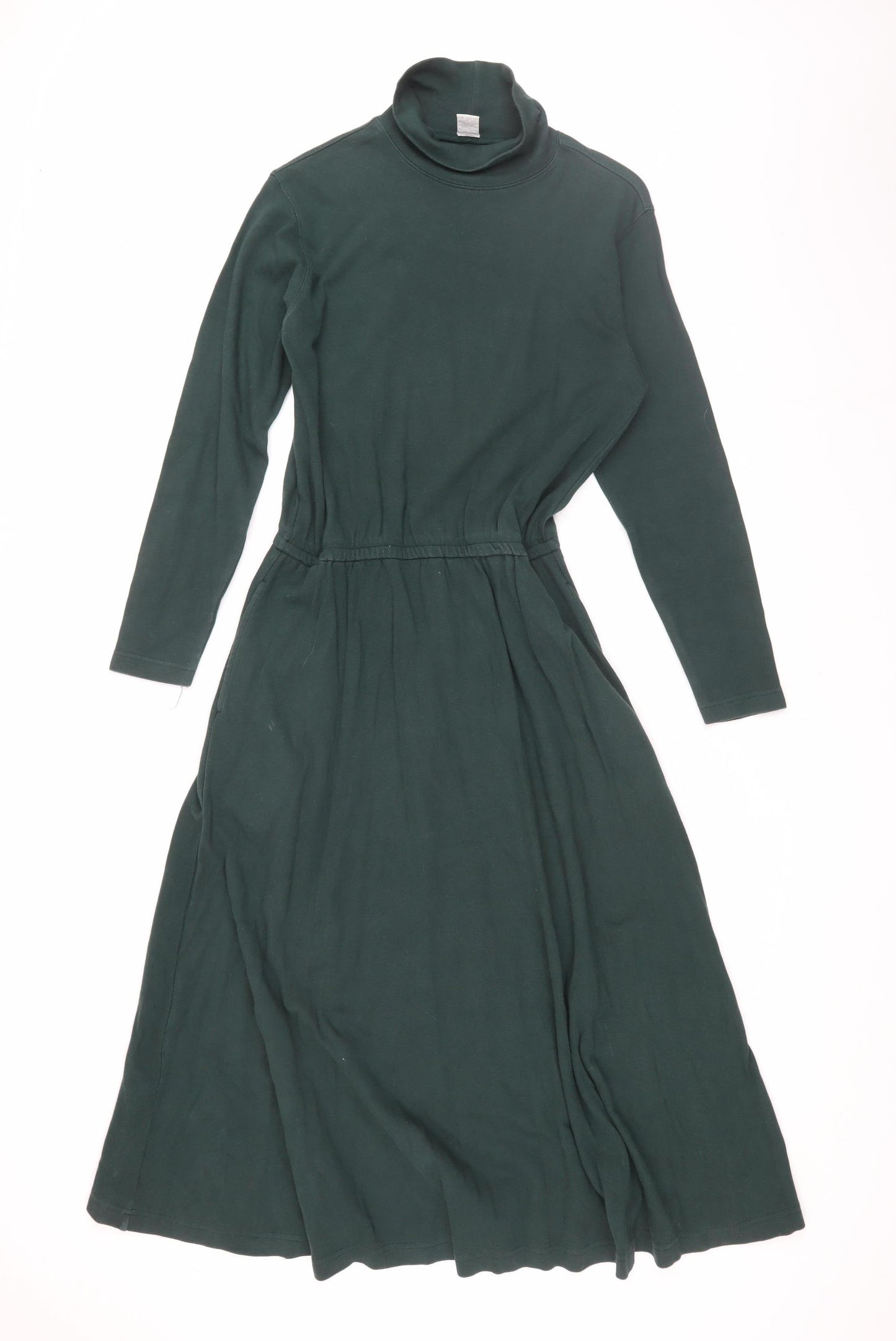 Lands' End Women's Petite Green Midi Dress M