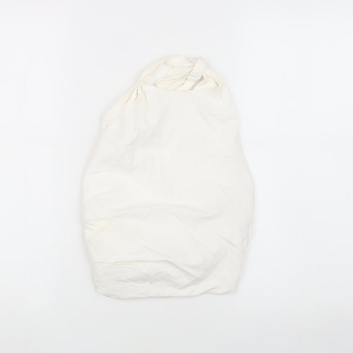 ZARA Women Ivory XS Halter Blouse Summer Fashion