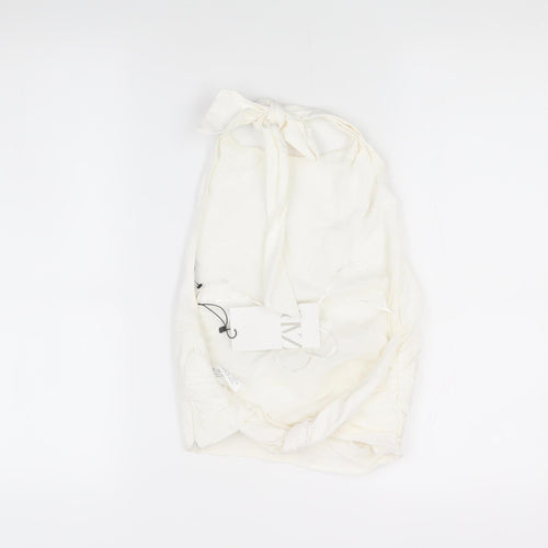 ZARA Women Ivory XS Halter Blouse Summer Fashion