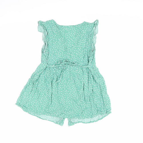 JoJo Maman Bébé Women's Green Polka Dot Tunic Blouse, S