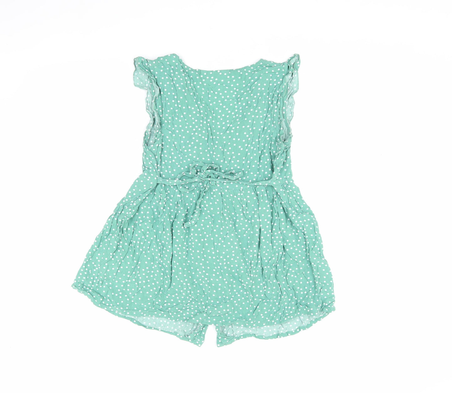 JoJo Maman Bébé Women's Green Polka Dot Tunic Blouse, S