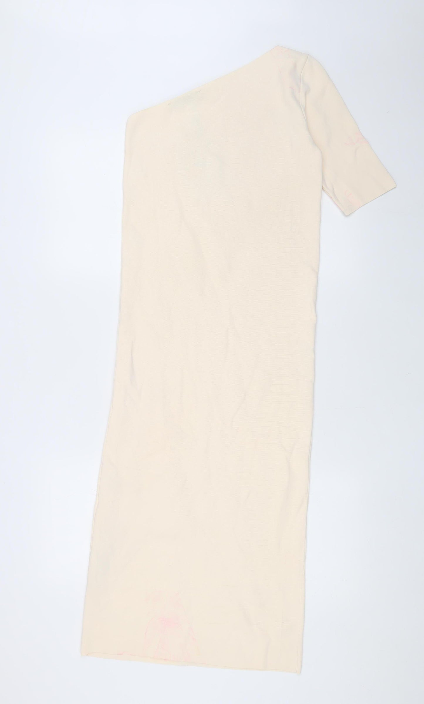 Zara Women's Ivory Midi Bodycon Dress S
