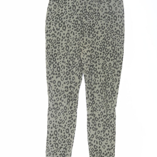 Joules Women's Green Animal Print Skinny Trousers