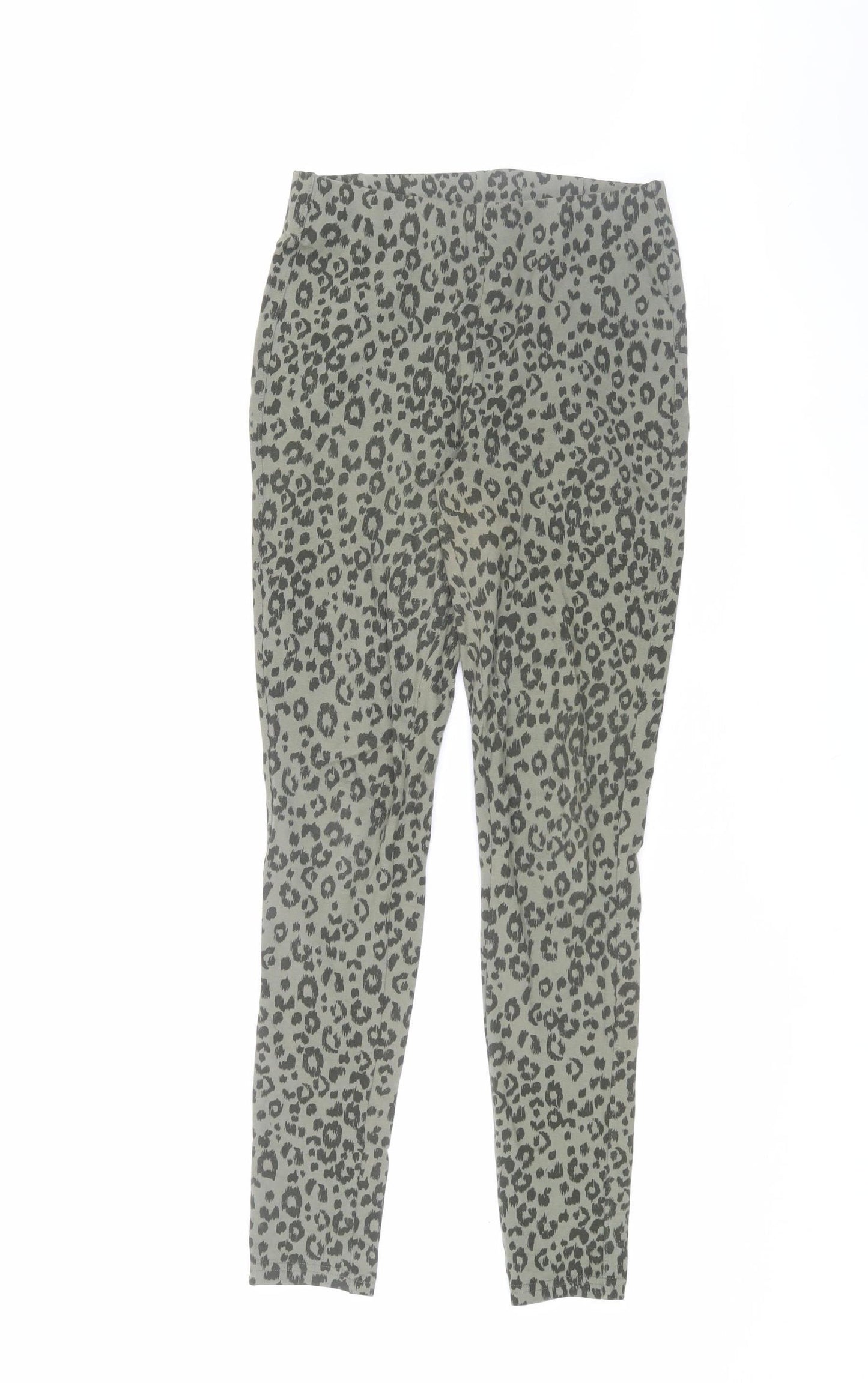 Joules Women's Green Animal Print Skinny Trousers