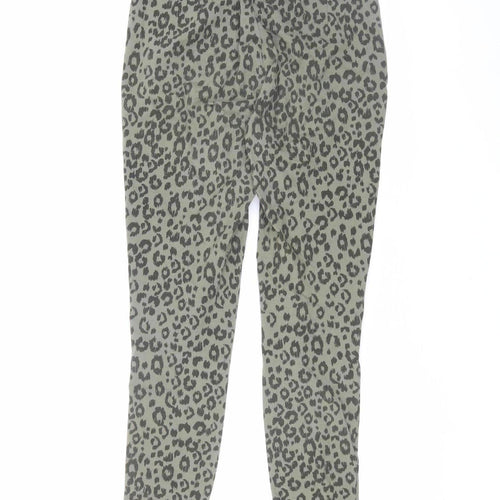 Joules Women's Green Animal Print Skinny Trousers