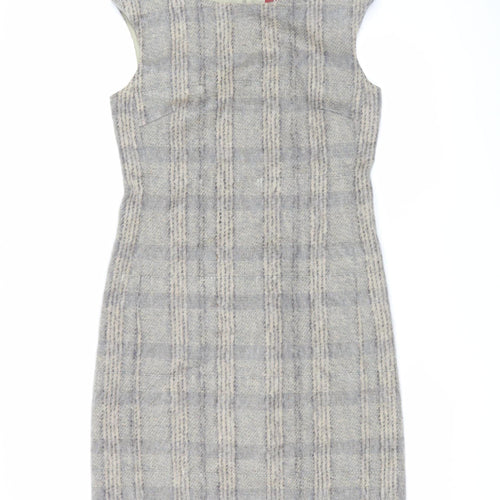 MaxMara Studio Women's Grey Sheath Dress, Size 10, Formal Classic