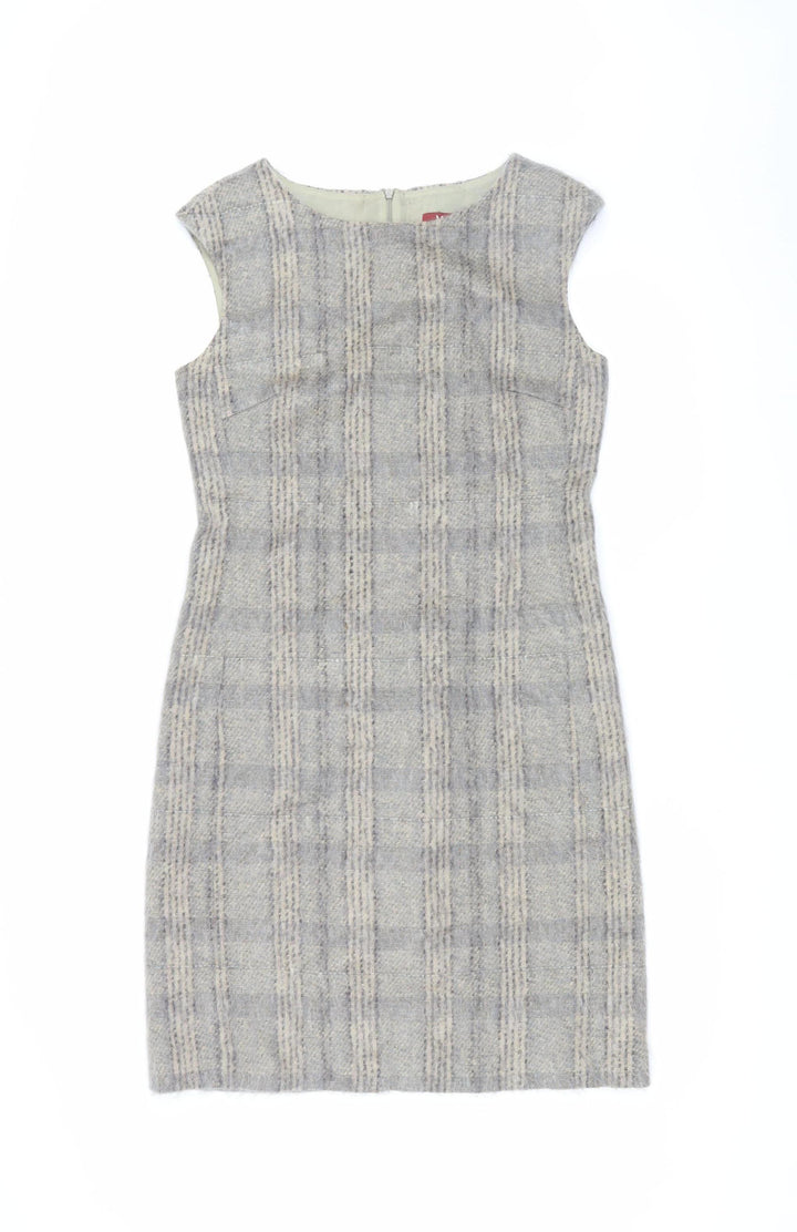 MaxMara Studio Women's Grey Sheath Dress, Size 10, Formal Classic
