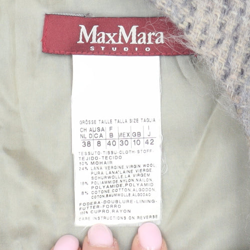 MaxMara Studio Women's Grey Sheath Dress, Size 10, Formal Classic