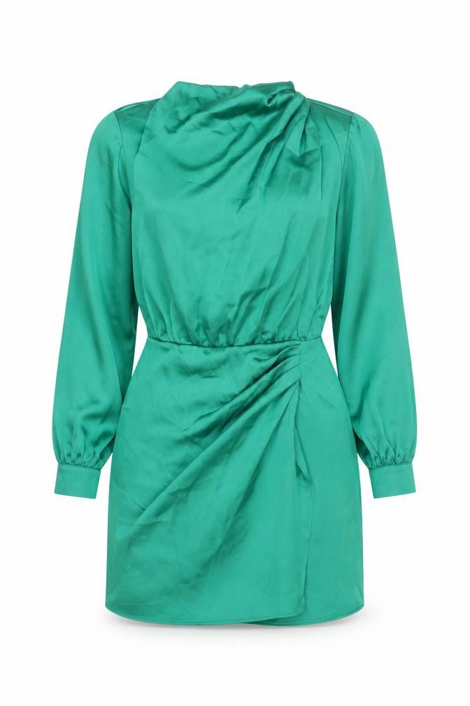 Front view of Zara Women's Green XS Short Shift Dress