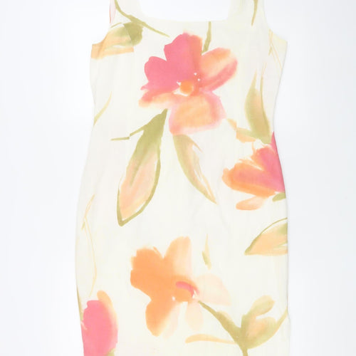 Presen Women's Floral Multicoloured Sheath Dress Size 12