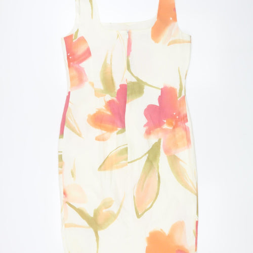 Presen Women's Floral Multicoloured Sheath Dress Size 12