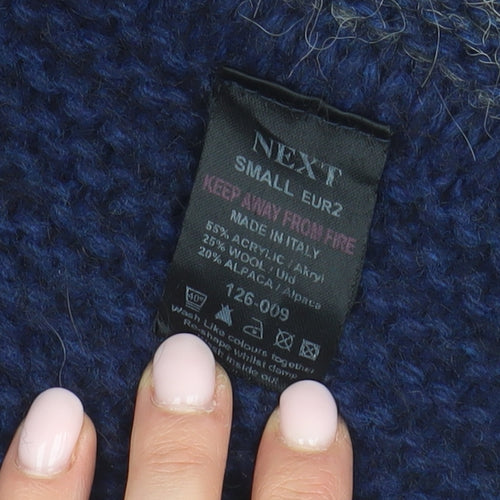 Next Women's Blue Grey Knit Jacket Size 2 Casual Style