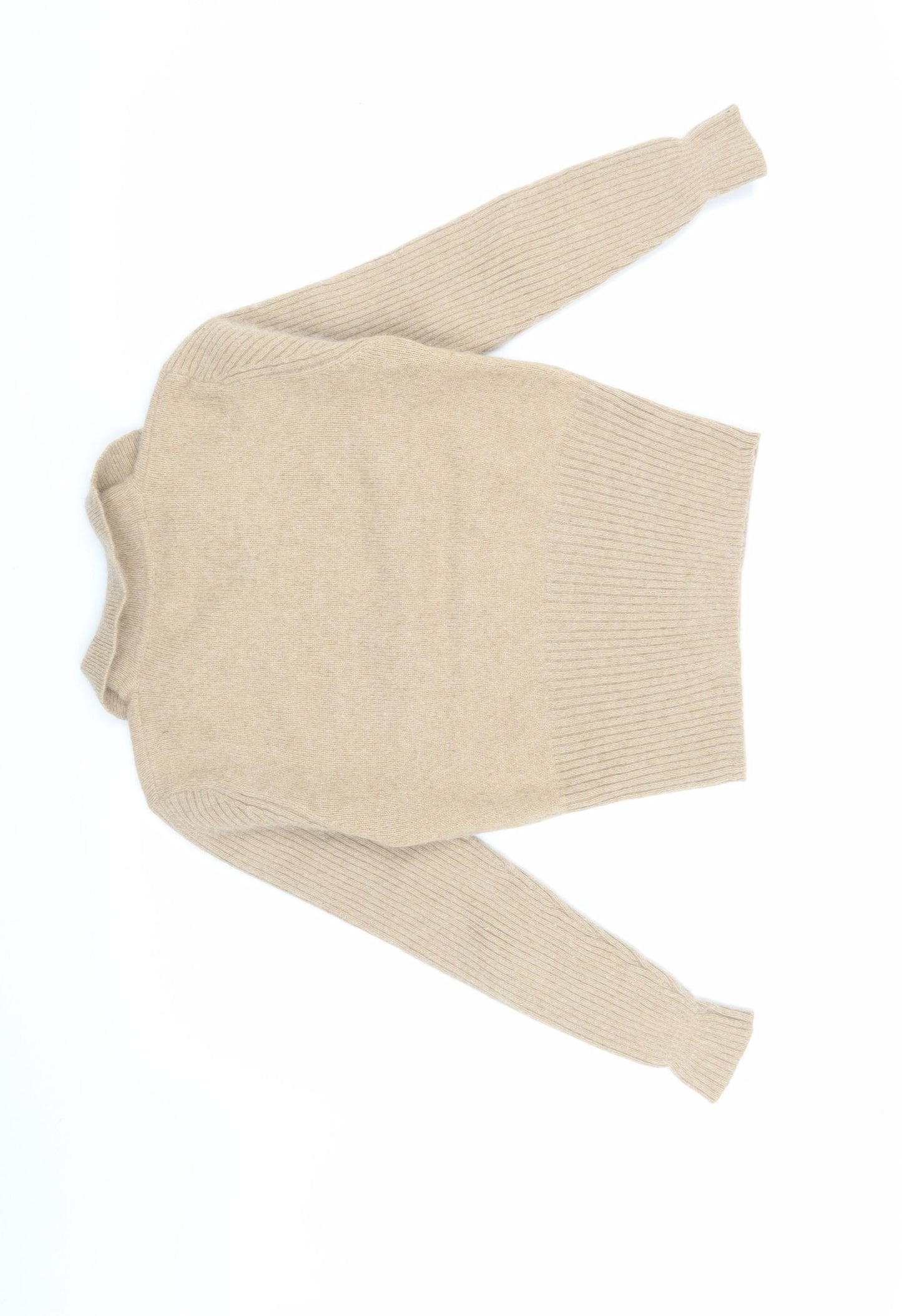 Marks & Spencer Women's Beige Collared Pullover Jumper