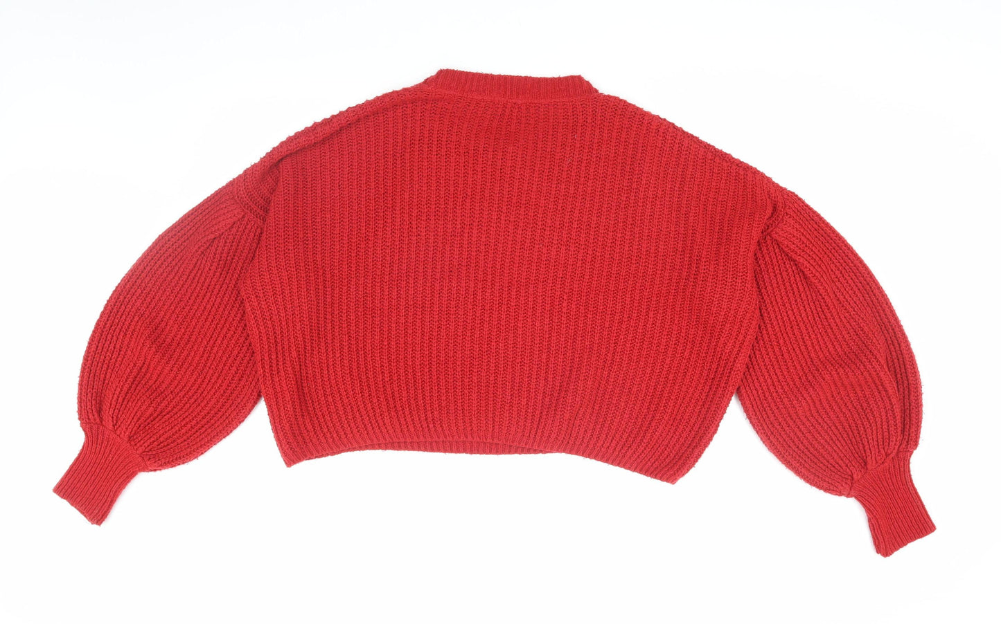 Nobody's Child Women's Red V-Neck Pullover Jumper, Size S