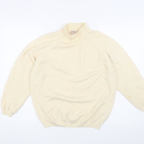 EWM Women's Ivory Wool Pullover Jumper S 10