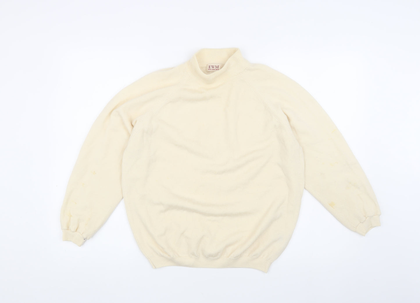 EWM Women's Ivory Wool Pullover Jumper S 10