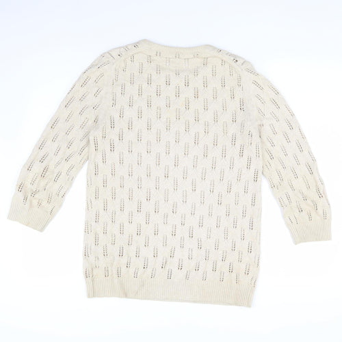 Jack Wills Women's Beige Cotton Pullover, Size 10