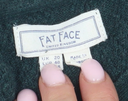 Fat Face Women's Green Pullover Jumper Size 20