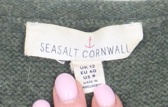 Seasalt Cornwall Women's Green Pullover Jumper Size 12