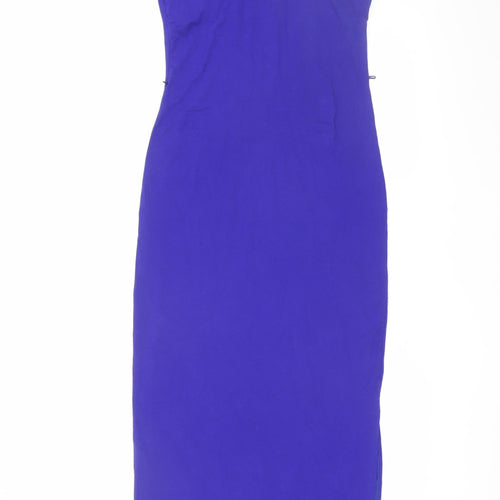Ted Baker Women's Blue Bodycon Dress Size 8