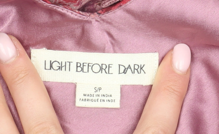 Light Before Dark Women's Pink Asymmetric Midi Dress S