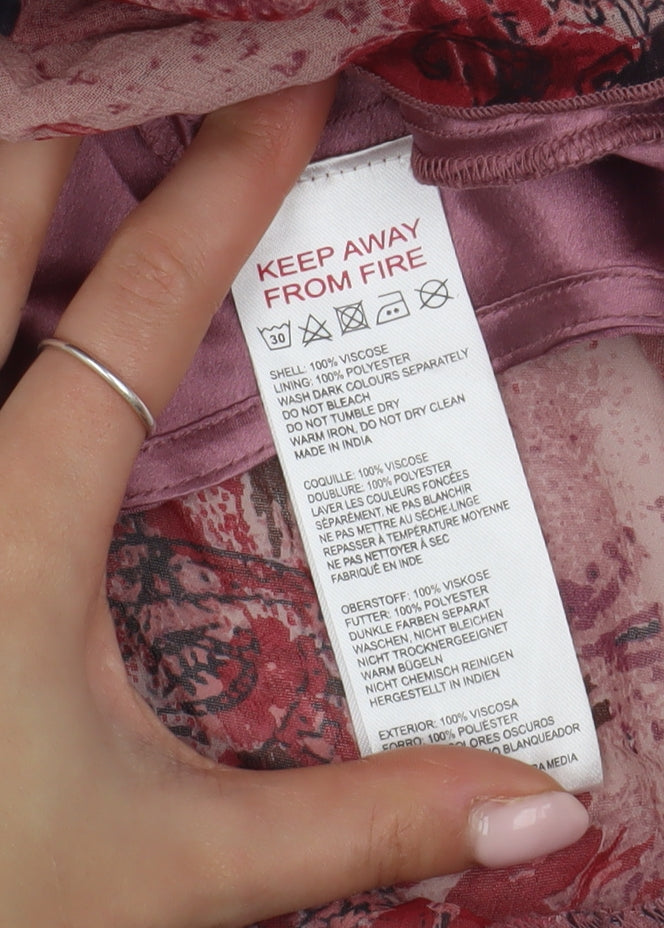 Light Before Dark Women's Pink Asymmetric Midi Dress S