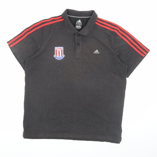 Adidas Men's Black Polo, Size L, Golf Sportswear