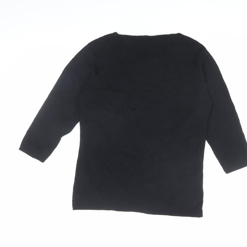 Donna Lewis Women's Black Knit Tunic L