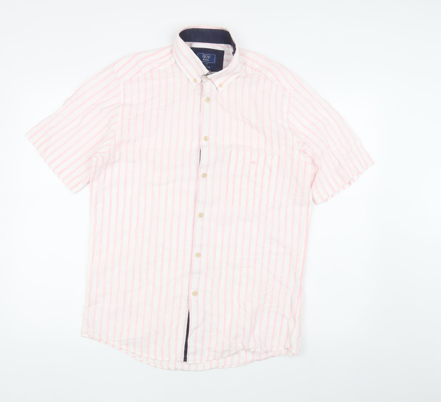 DGS Drifter Men's Pink Striped Button-Up Shirt