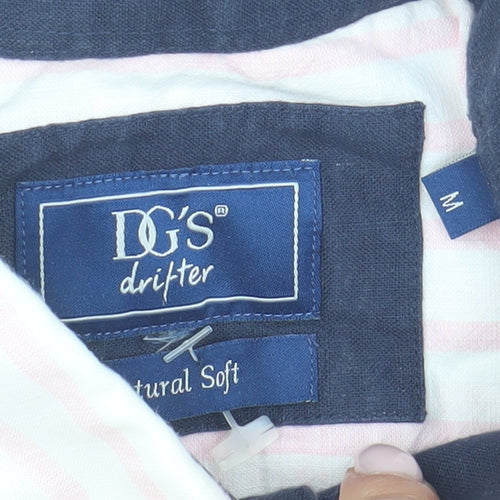 DGS Drifter Men's Pink Striped Button-Up Shirt