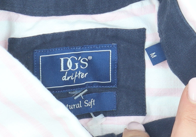 DGS Drifter Men's Pink Striped Button-Up Shirt