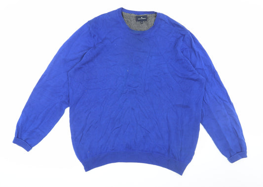 Marks and Spencer Blue XL Men's Pullover Jumper