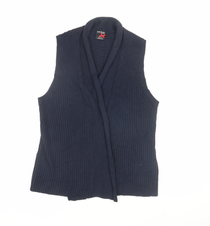 Betty Barclay Women's Blue Vest Knit Jumper Size 10