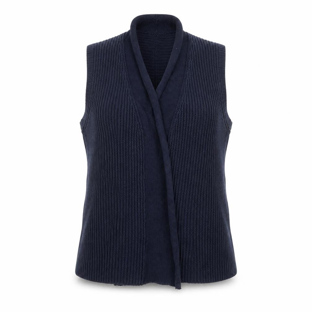 Betty Barclay Women's Blue Vest Knit Jumper Size 10