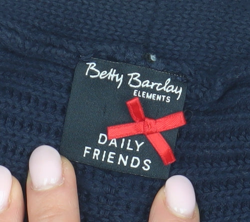 Betty Barclay Women's Blue Vest Knit Jumper Size 10
