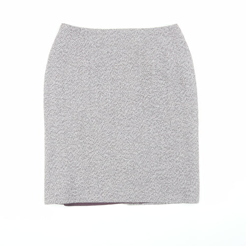 EASTEX Women's Grey Herringbone Pencil Skirt Size 14