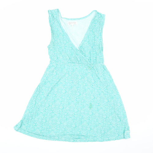 Saltrock Women's Green Paisley V-Neck Dress Size 12