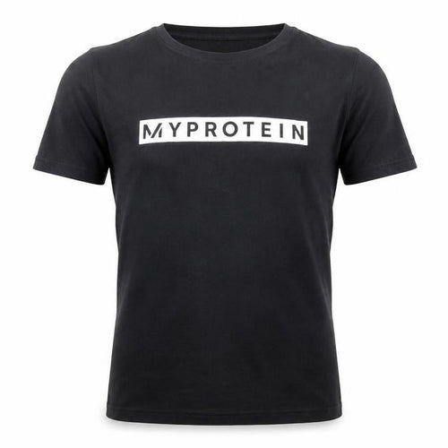 Myprotein Men's Black Crew Neck T-Shirt, Size S