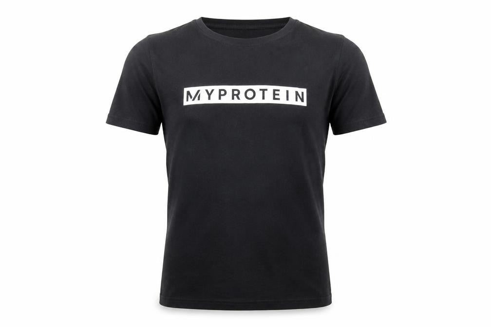 Myprotein Men's Black Crew Neck T-Shirt, Size S