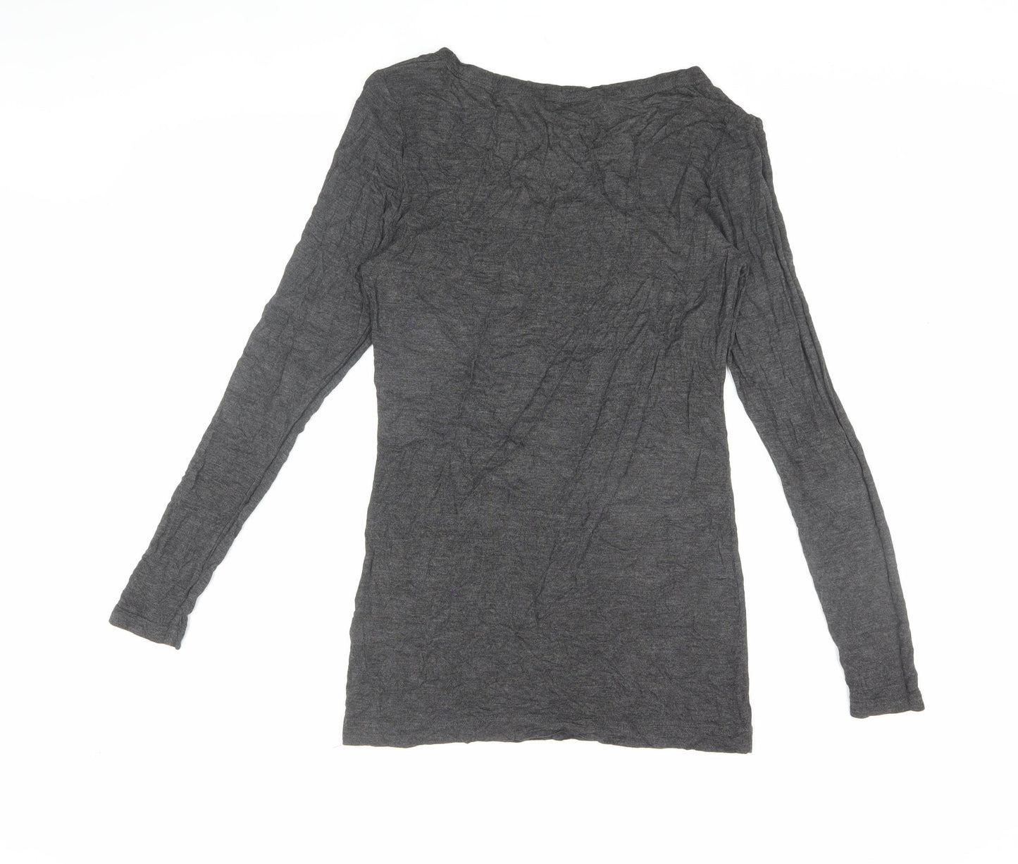French Connection Women's Grey Long Sleeve T-Shirt Size L