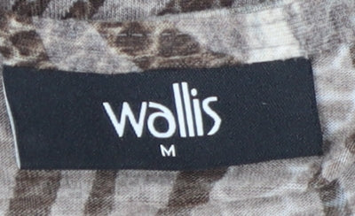 Wallis Women's Brown Sleeveless Tunic Blouse - Size 14