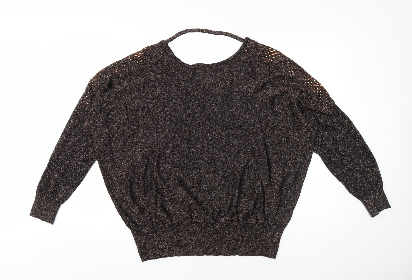 Wallis Women's Black Pullover Jumper - Large, Studded