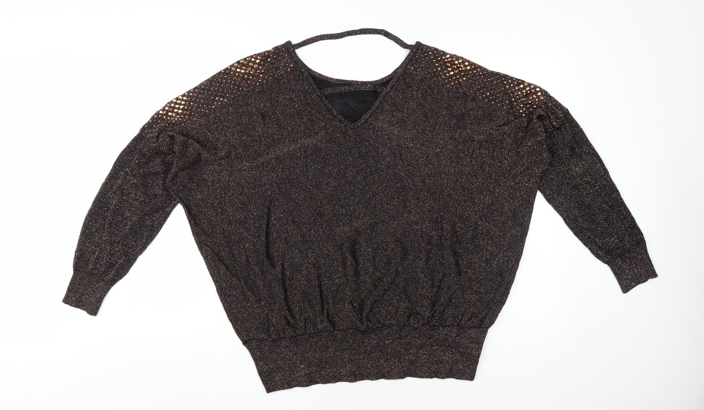 Wallis Women's Black Pullover Jumper - Large, Studded