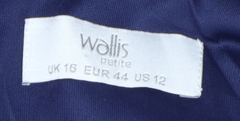 Wallis Petite Multicoloured Paisley Shift Dress Size 16