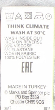 Per Una Women's Grey Tunic, Size 8, Geometric Pattern