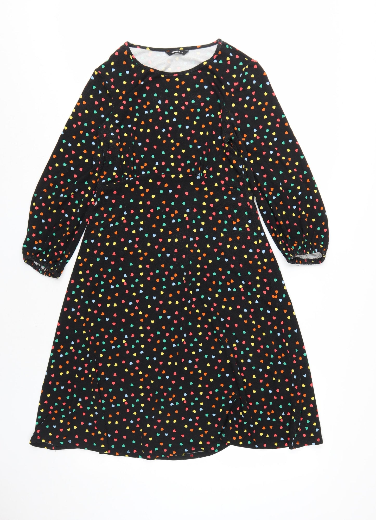 Roman Women's Multicoloured A-Line Dress Size 10